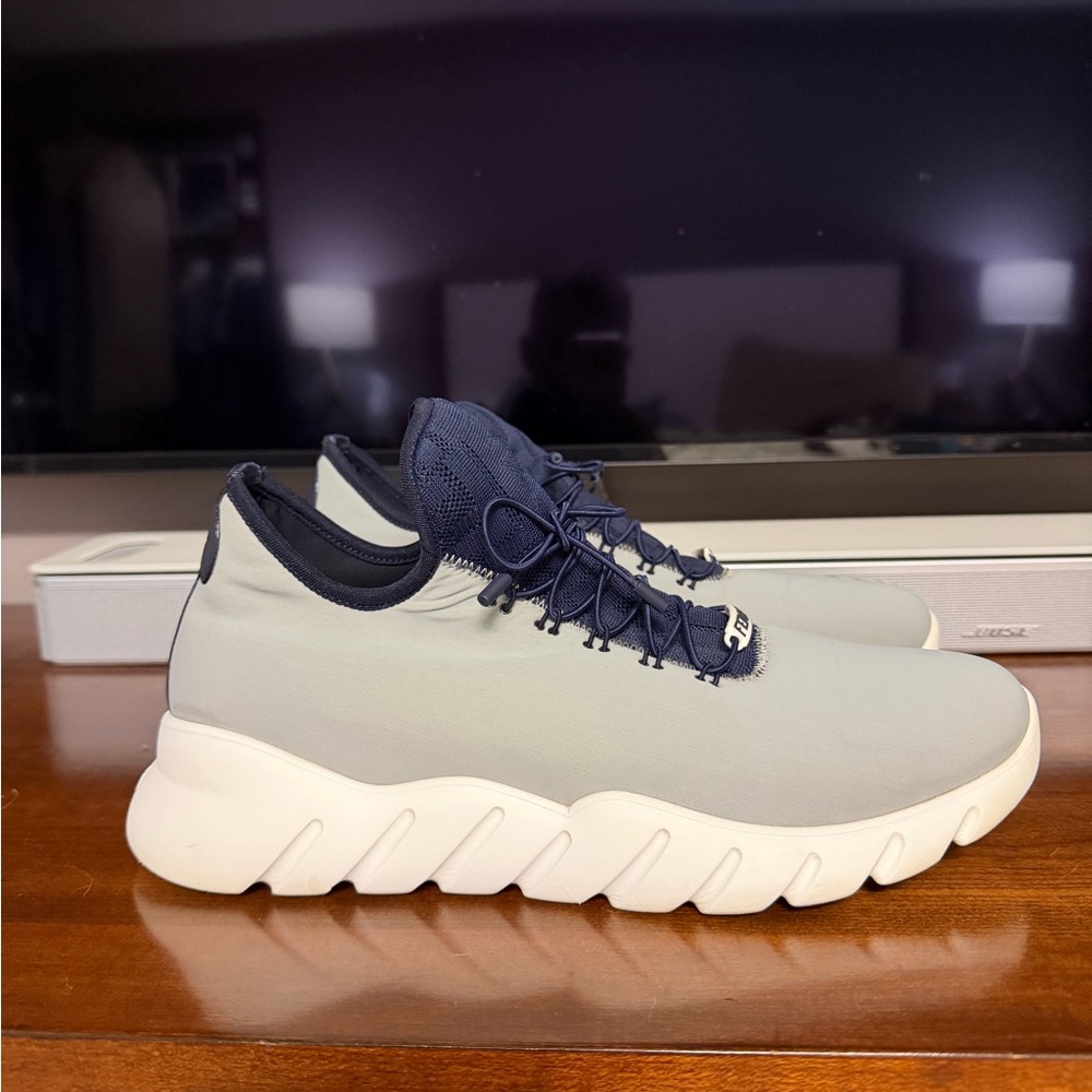 Fendi Navy and White Men's Sneakers